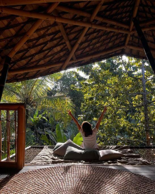 Villa Eco Bamboo Island Bali - Bamboo House #4 Selat Exterior foto